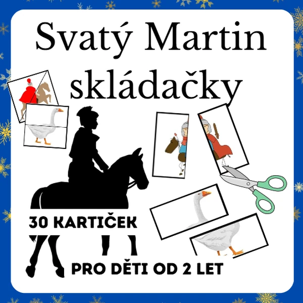 SVATÝ MARTIN - skládání obrázků 