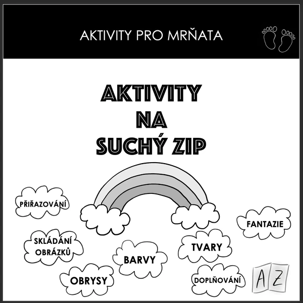 Aktivity pro mrňata - aktivity na suchý zip