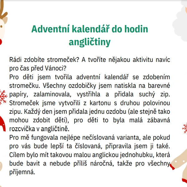 Adventní kalendář