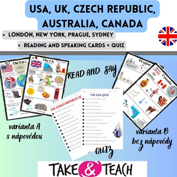 USA, UK, CZECH REPUBLIC, AUSTRALIA, CANADA + CITIES