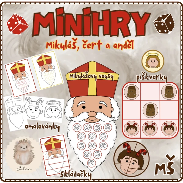 MINIHRY - Mikuláš, čert, anděl 