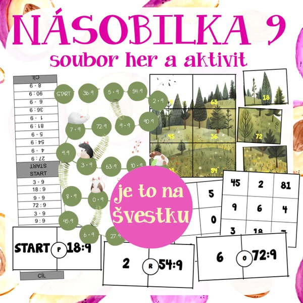 Násobilka 9 - hry a aktivity