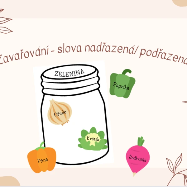 Slova nadřazená a podřazená