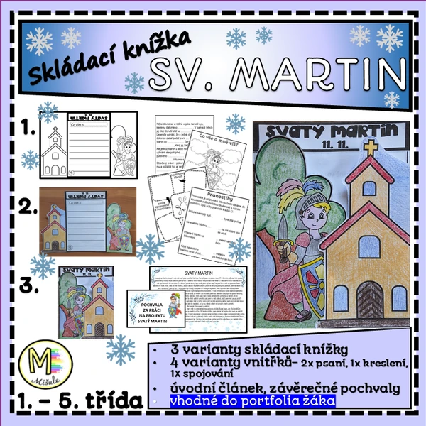 SVATÝ MARTIN- SKLÁDACÍ KNÍŽKA