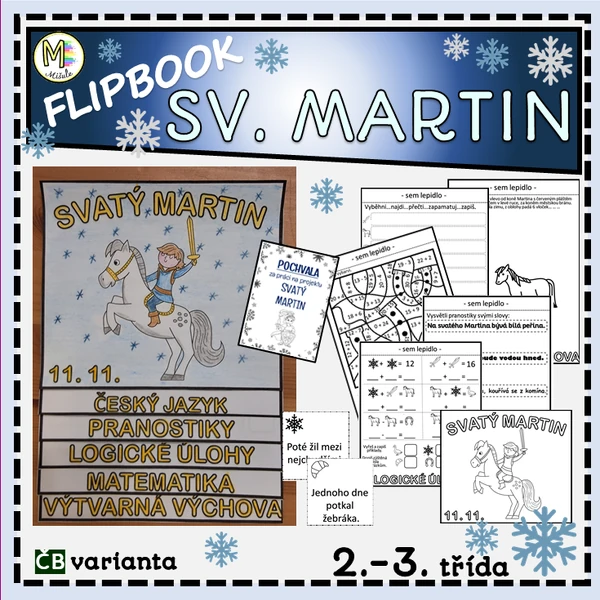 SVATÝ MARTIN- FLIPBOOK- 2. - 3. TŘÍDA
