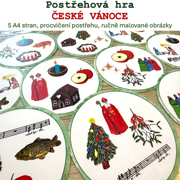 České Vánoce - postřehová hra