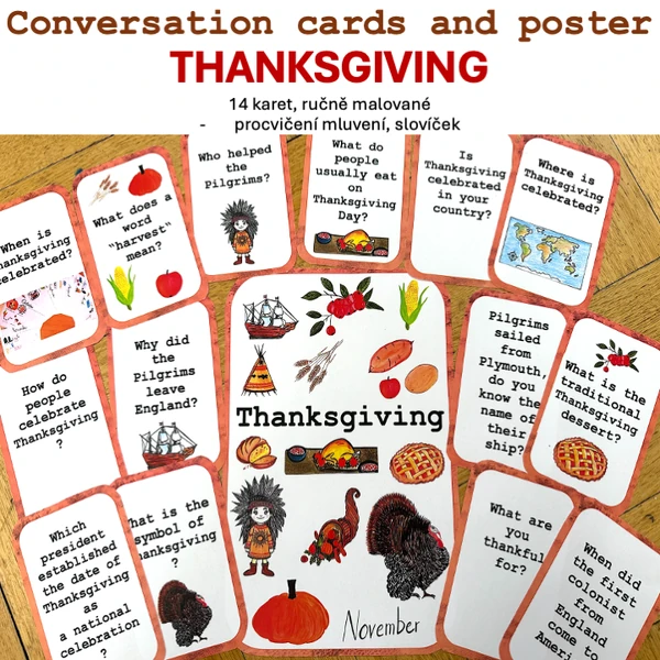 Conversation cards - Thanksgiving