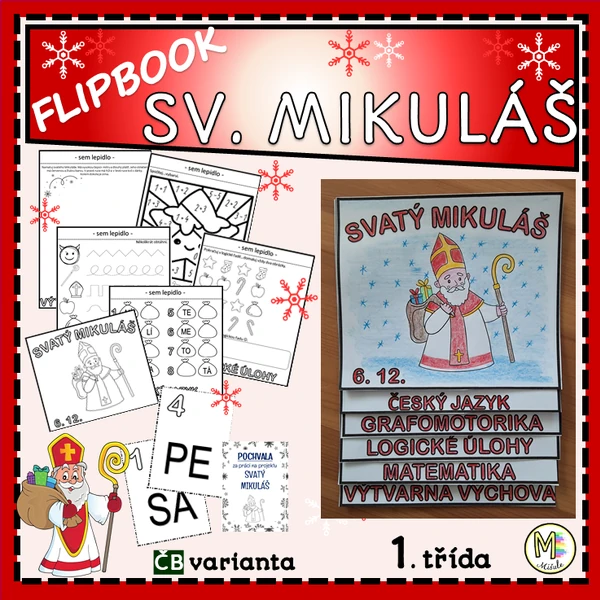 SVATÝ MIKULÁŠ- FLIPBOOK- 1. TŘÍDA