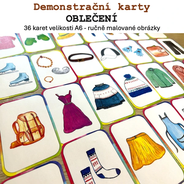 Demonstrační karty - OBLEČENÍ A DOPLŇKY