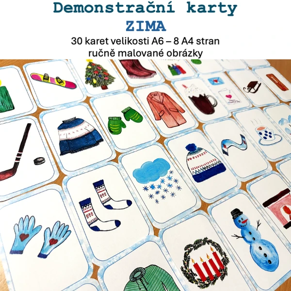 Demonstrační karty - ZIMA