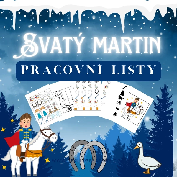 Svatý Martin - pracovní listy 