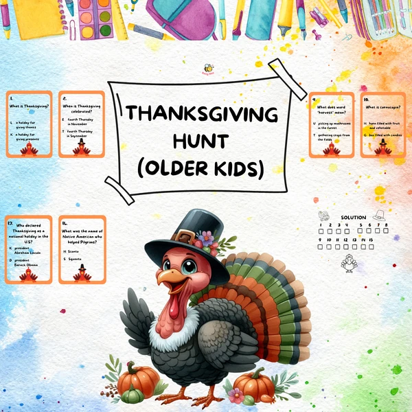 THANKSGIVING HUNT (OLDER KIDS)