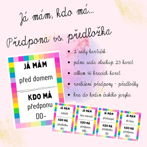 Já mám, kdo má...Předpony vs. předložky