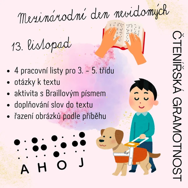 Mezinárodní den nevidomých - 13. listopad