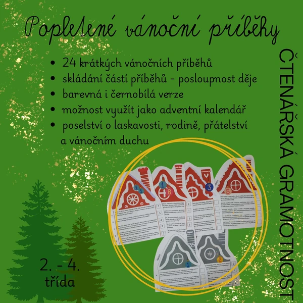 Popletené vánoční příběhy - čtenářská gramotnost