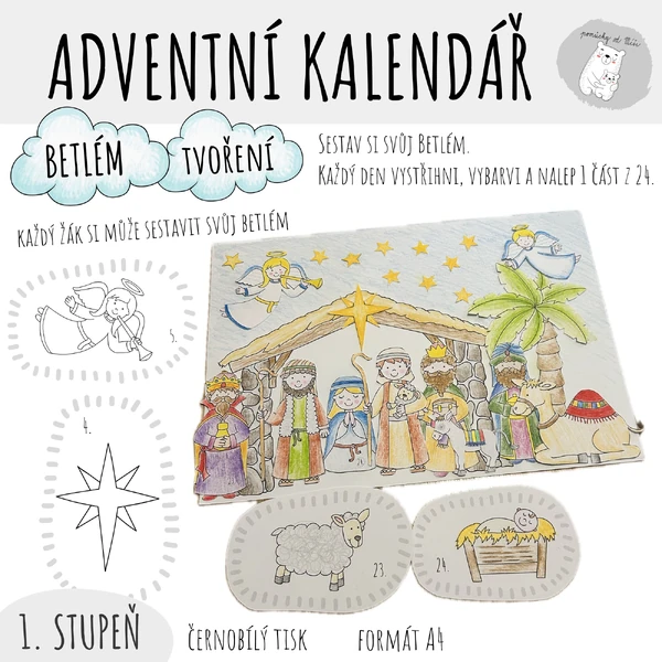 Adventní kalendář - Betlém