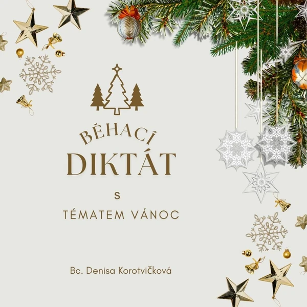 Běhací diktát s tématem Vánoc