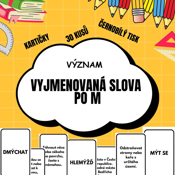 Význam vyjmenovaných slov po M 