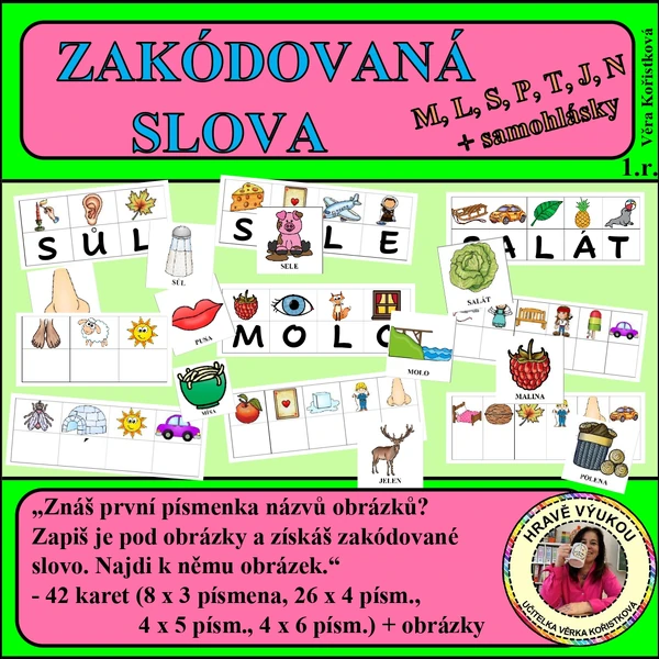 ZAKÓDOVANÁ SLOVA V 1. TŘÍDĚ