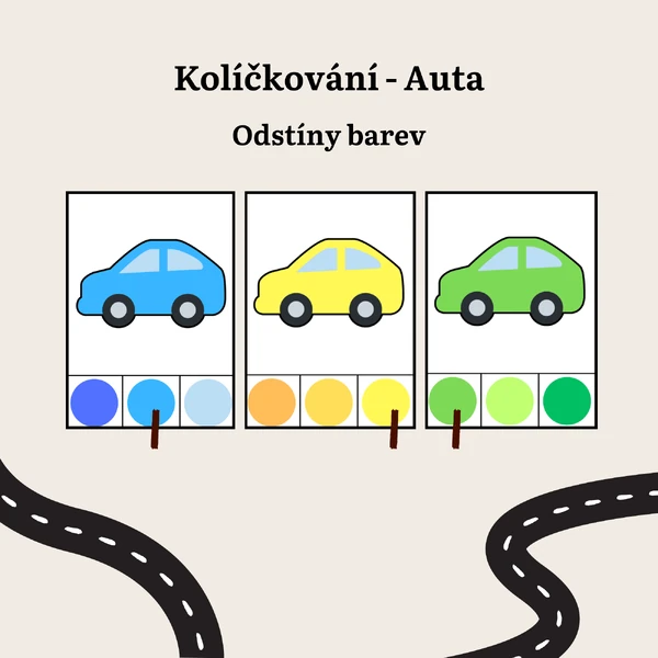 Kolíčkování - Odstíny barev