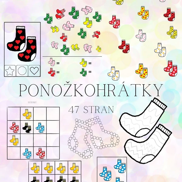Ponožkohrátky - 47 stran zábavných materiálů pro děti