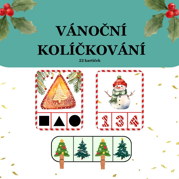 Vánoční kolíčkování - kolíčkovací set