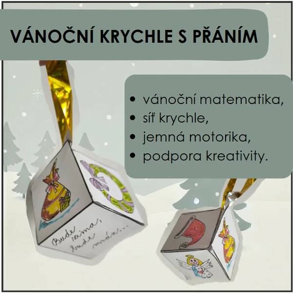 Vánoční krychle s přáním
