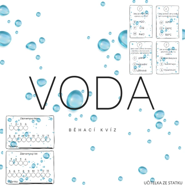 Voda - běhací kvíz