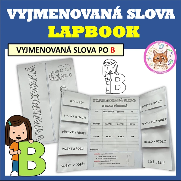VYJMENOVANÁ SLOVA PO B - LAPBOOK