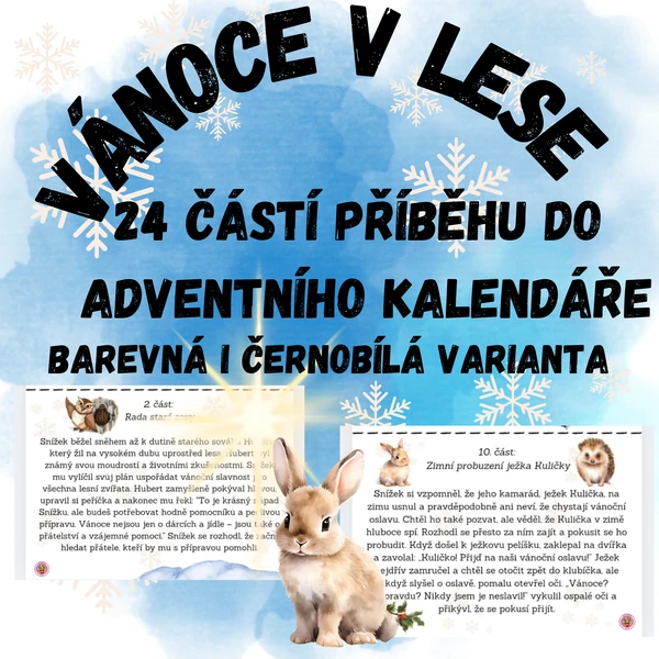 Vánoce v lese - Vánoční příběh do adventního kalendáře