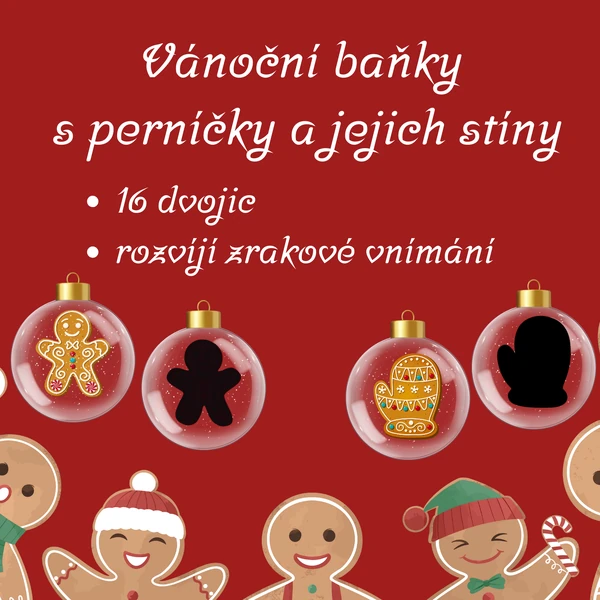 Vánoční baňky se stíny