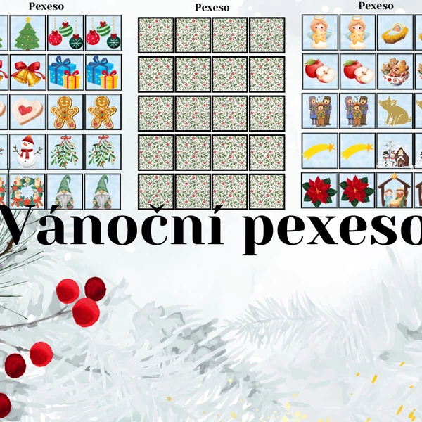 Vánoční pexeso