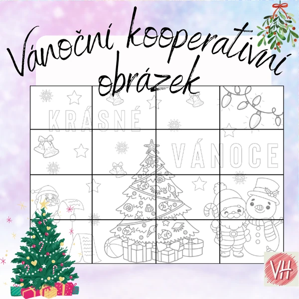 Vánoční kooperativní obrázek