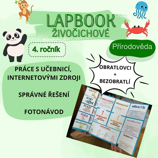Lapbook - živočichové