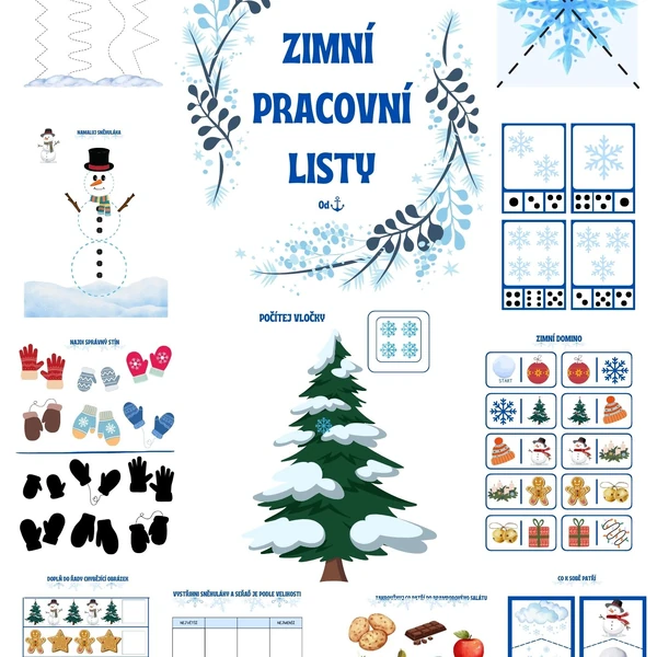 Zimní pracovní listy