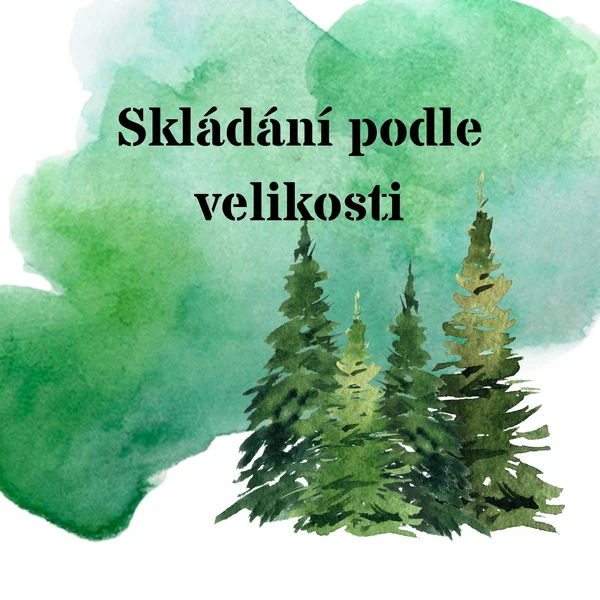 Skládání podle velikosti - zvířátka v lese