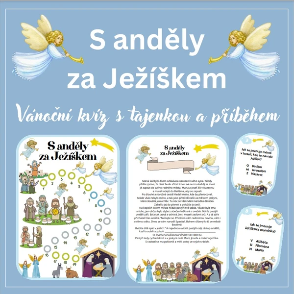 S anděly za Ježíškem - vánoční běhací kvíz s tajenkou a příběhem