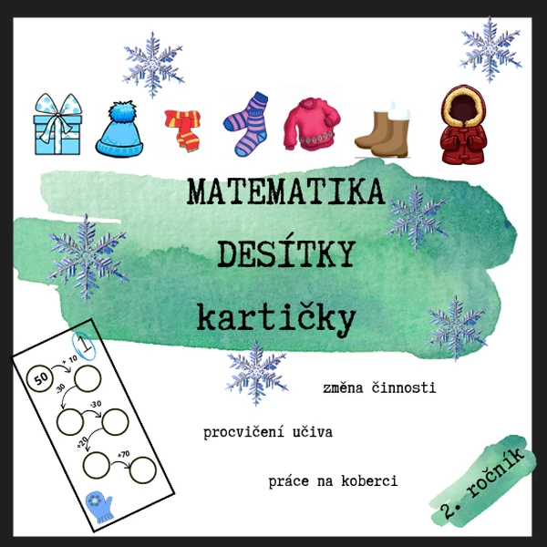 MATEMATIKA - DESÍTKY kartičky 