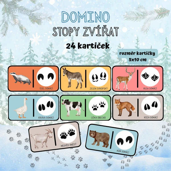 DOMINO - Stopy zvířat