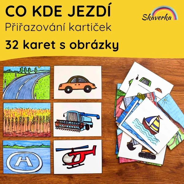 CO KDE JEZDÍ - karty