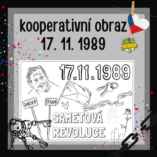 kooperativní obraz 17. listopadu 1989