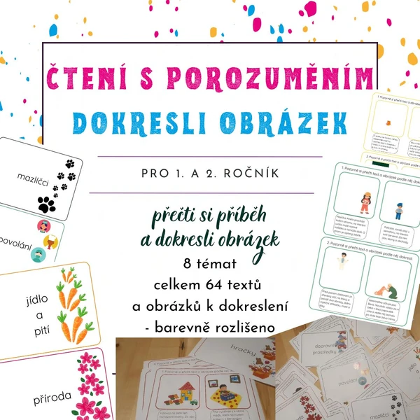 Čtení s porozuměním - přečti a dokresli