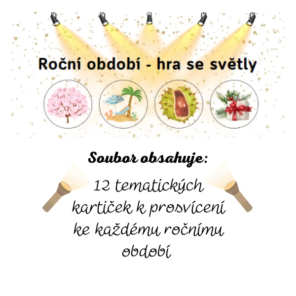 Roční období - hra se světly