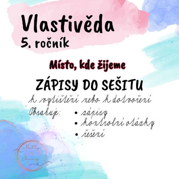 Vlastivěda 5 - Místo, kde žijeme
