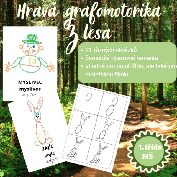 Hravá grafomotorika Z lesa