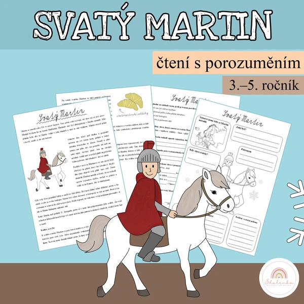 Svatý Martin - čtení s porozuměním