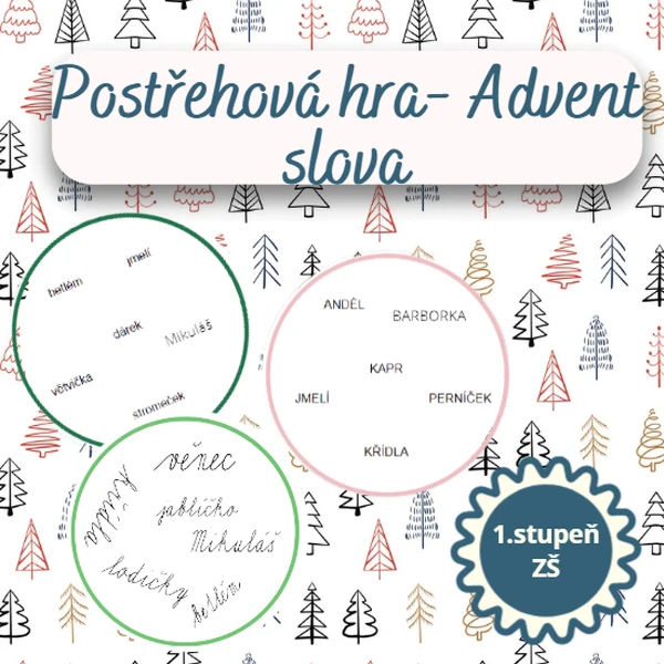 Postřehová hra - Advent , Vánoce