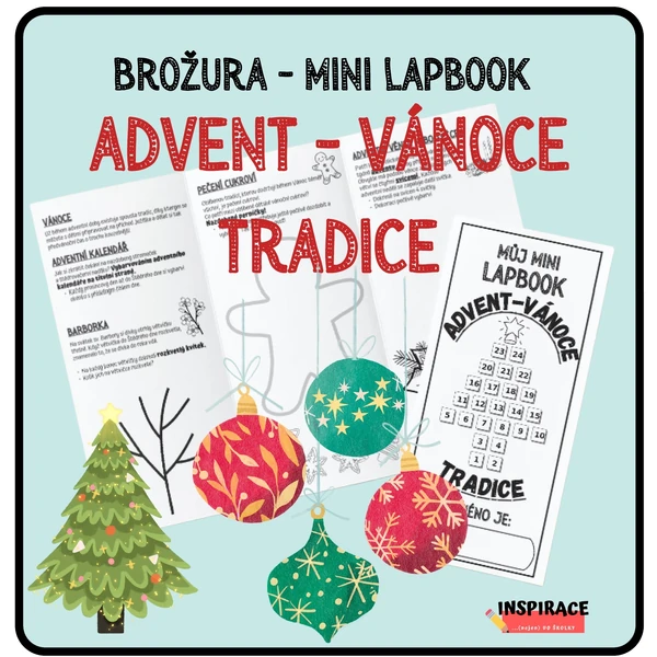  MINI lapbook - Adventní - vánoční tradice 