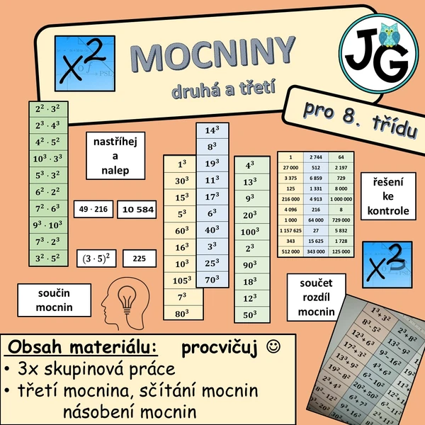Mocniny - procvičování