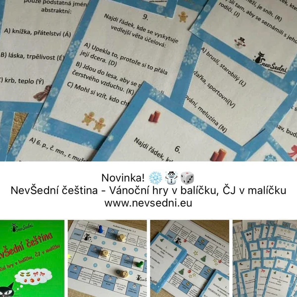NevŠední čeština - Vánoční hry v balíčku, ČJ v malíčku